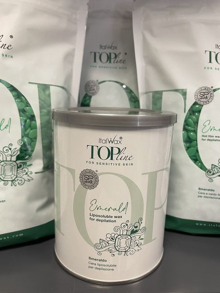 Віск у банці для депіляції Italwax Emerald Смарагд 800 мл Emerald Смарагд 800 мл фото