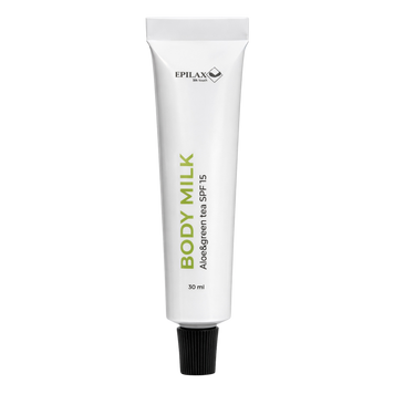 Молочко для тіла SPF15 Aloe&Green Tea Epilax 30мл (туба) SPF15 Aloe&Green Tea Epilax 30мл фото