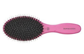 Щетка Olivia Garden Expert Care Oval Boar&Nylon Bristles Pink OGID2034 фото