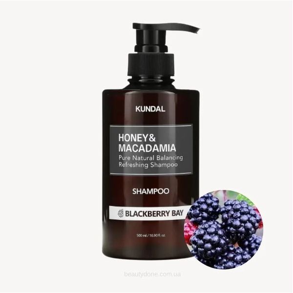 Шампунь відновлювальний безсульфатний "Єжевика & Лавр" Kundal Shampoo Blackberry Bay 500 мл. 740494 фото