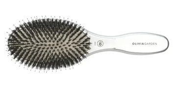 Щетка Olivia Garden Expert Care Oval Boar&Nylon Bristles Silver OGID2032 фото