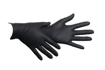 Рукавички нітрилові SafeTouch&reg; Premium Black чорні S, щільність 3,5 Нітрил S фото