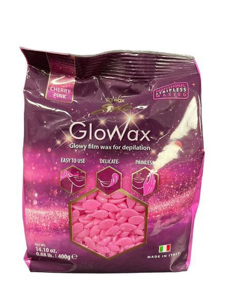 Плівковий віск для депіляції обличчя Italwax Glowax Рожева Вишня Italwax Glowax Рожева Вишня 400гр фото
