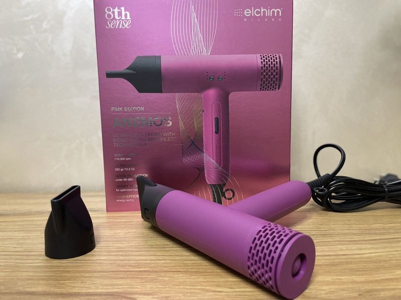 Сверхлегкий фен для волос Elchim Anemos 8th Sense (Purple pink) Elchim Anemos Purple pink фото