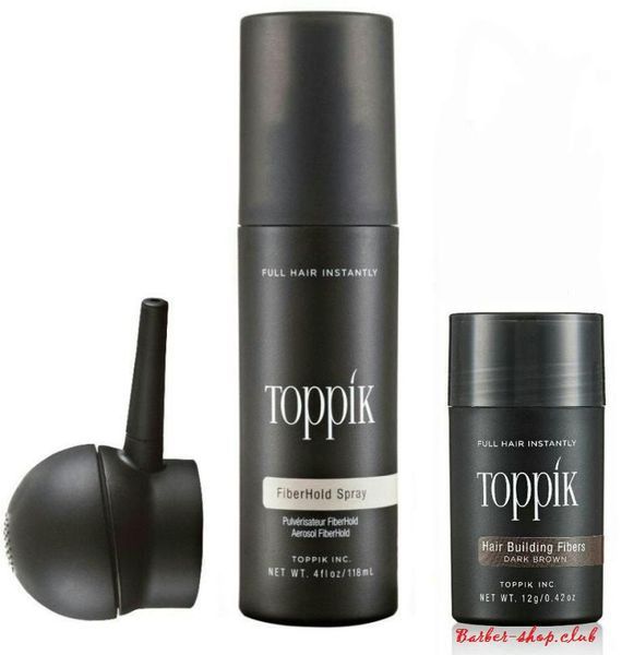 Загуститель для волос Toppik 12 гр. + Апликатор + Лак Toppik toppik- set 12 фото