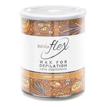 Italwax Теплий віск у банці  flex Бурштин 800 мл   C_TIN800_AM_IT фото