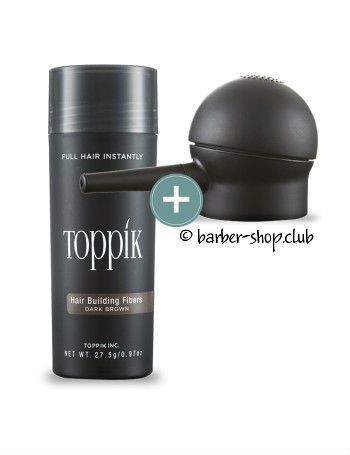 Загусник для волосся Toppik (топік) 27,5 г + Аплікатор toppik-applicator фото