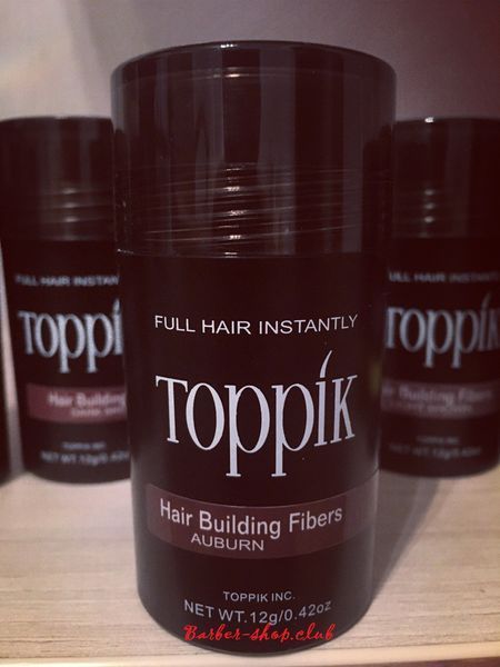 Загущувач для рідкого волосся Toppik 12 г. Auburn (рижий) Toppik auburn 12 фото