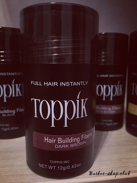 Загусник для волосся кератиновий Toppik 12 г (Топік dark brown) dark 12 фото