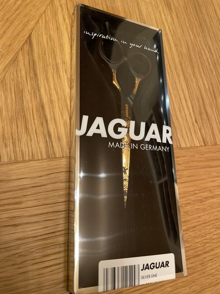 Перукарські ножиці Jaguar Silver Line CJ4 + Gold Rush. Довжина 5.50 дюйма 9255-09 фото