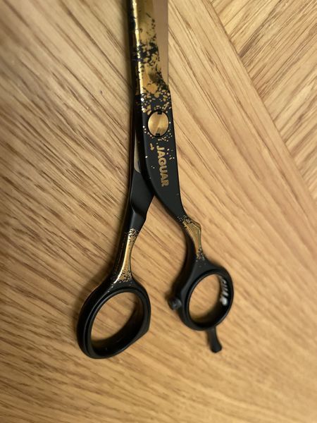 Перукарські ножиці Jaguar Silver Line CJ4 + Gold Rush. Довжина 5.50 дюйма 9255-09 фото