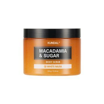 Скраб для тела сахарный Белый Мускус Kundal Macadamia & Sugar Body Scrub White Musk 550 гр. 748995 фото