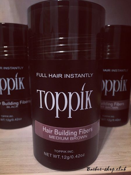 Кератиновий загусник для рідкого волосся Toppik 12 г. medium brown medium brown 12 фото