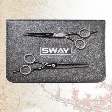Набор парикмахерских ножниц Sway Elite Night размер 5,5 24541 фото
