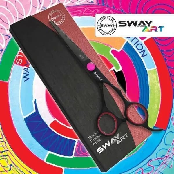Ножиці для стриження Sway Art Neon Pink. Довжина 5,00 14605 фото