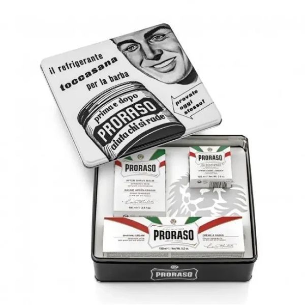 Набір для гоління Proraso Vintage Selection Toccasana в металевій коробці 8004395003600 фото