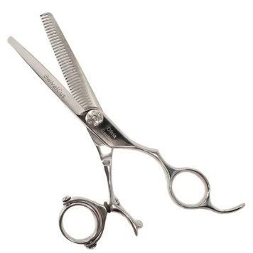 Филировочные ножницы для стрижки волос Olivia Garden SwivelCut 6.35 European Style + черный футляр на молнии 25298 фото