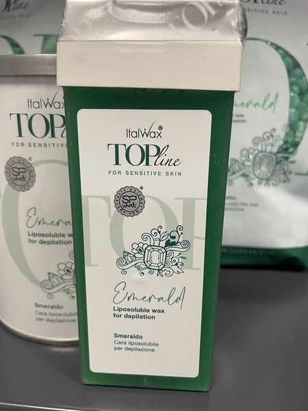 Italwax Top Line віск у касеті Смарагд, 100 мл ItalWax смарагд 100 мл фото