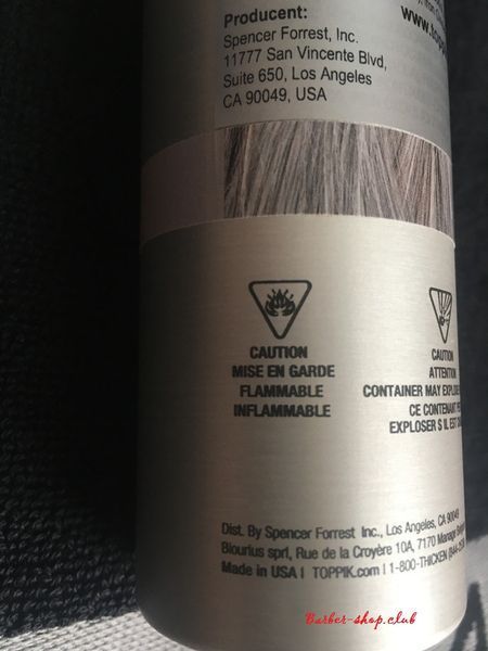 Спрей-загусник для волосся Toppik Gray Сірий (144 gr.) toppik gray spray фото